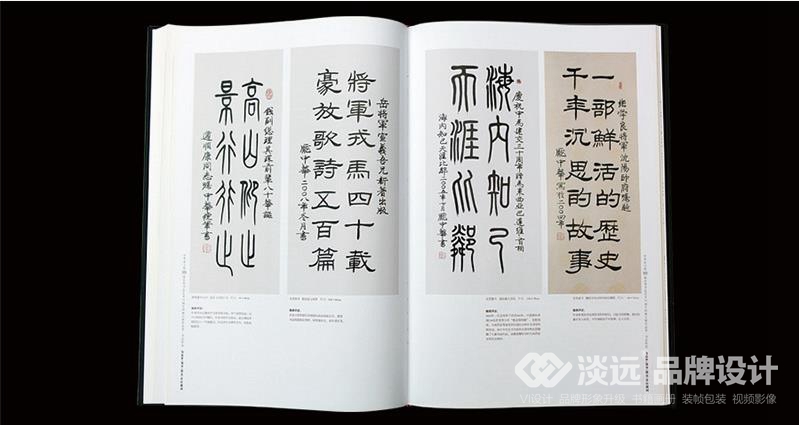 辽阳画册设计,庞中华书法艺术30周年回顾大展作品集
