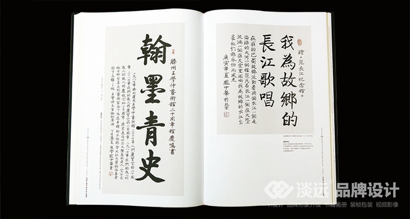 书籍画册设计,庞中华书法艺术30周年回顾大展作品集