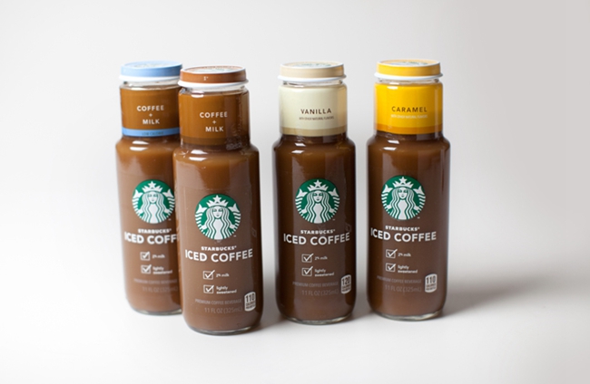 星巴克新的瓶装咖啡饮料包装设计