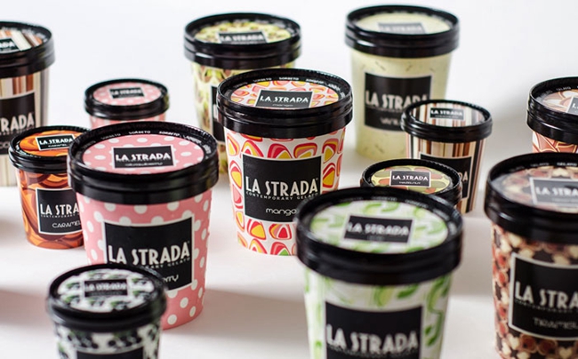 La Strada优质冰淇淋产品包装设计