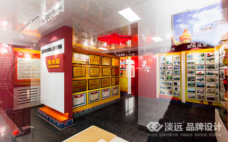 空间展示设计-辽阳市宏伟区武装部展厅
