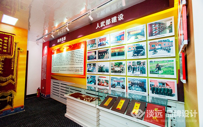 空间展示设计-辽阳市宏伟区武装部展厅