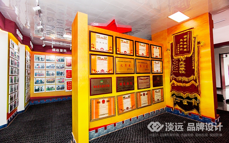 空间展示设计-辽阳市宏伟区武装部展厅