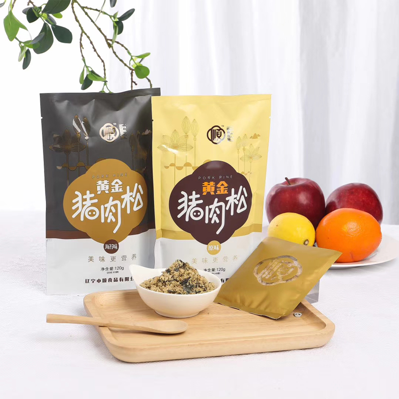 中顺食品，肉松系列包装